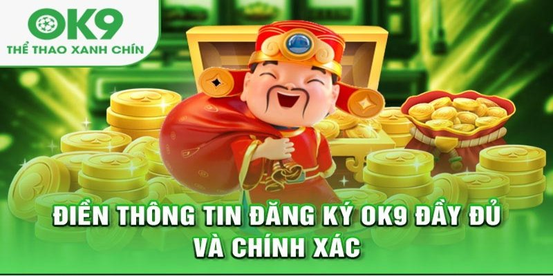 Điền đầy đủ các thông tin xác nhận